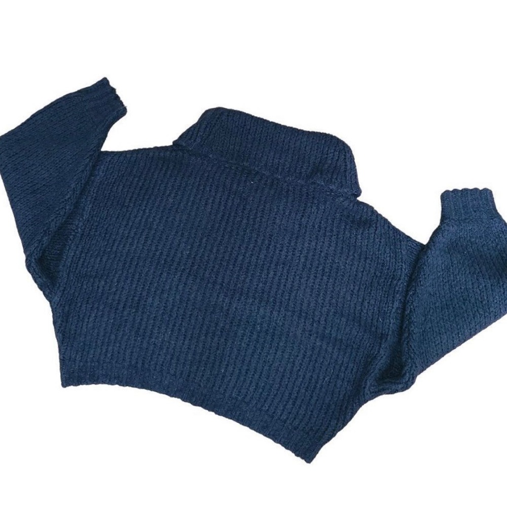 Pilcro Sweater, Zamora Cowl Neck Crop Sweater, M